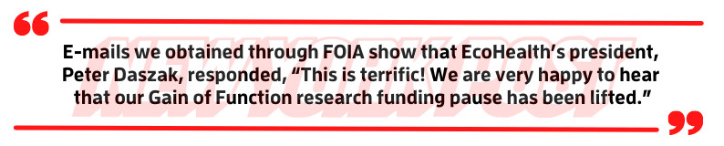 EcoHealth Alliance Coverup