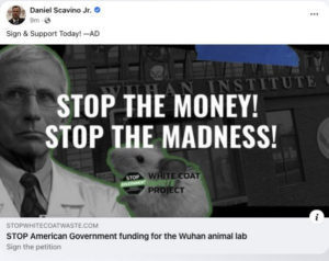 Influencers say Defund Wuhan 