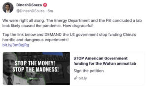 Influencers say Defund Wuhan 