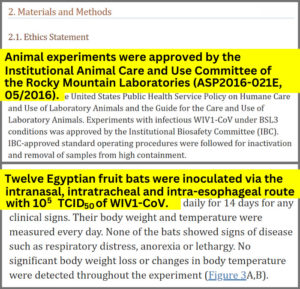 Zoo sent bats to NIH