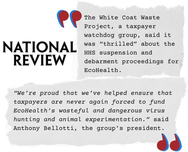 EcoHealth Alliance Suspended