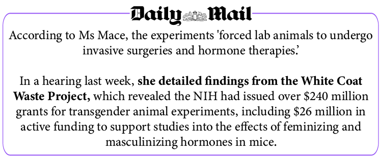 Transgender Animal Experiments